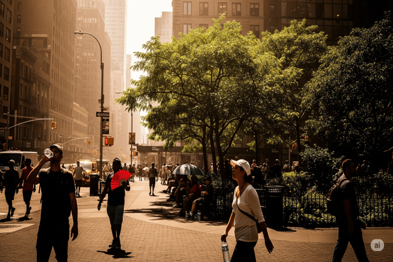 Тепловой пузырь в США, рекорд горячий в Нью -Йорке и Вашингтоне