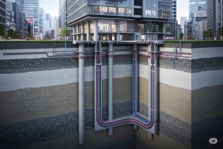 Энергетические столбы, японский поворотный момент для городской геотермалии