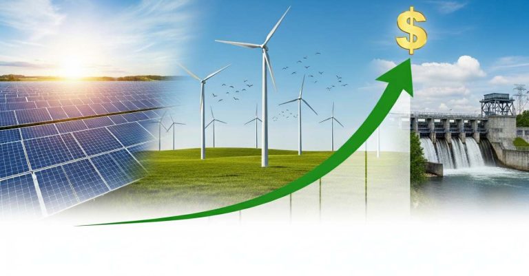 Инвестиции возобновляемая энергия в 386 миллиардов долларов в 1 -м семестре 2025