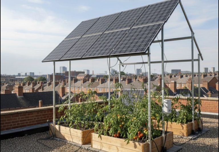 Агривольтаика на крыше для производства помидоров и водорода