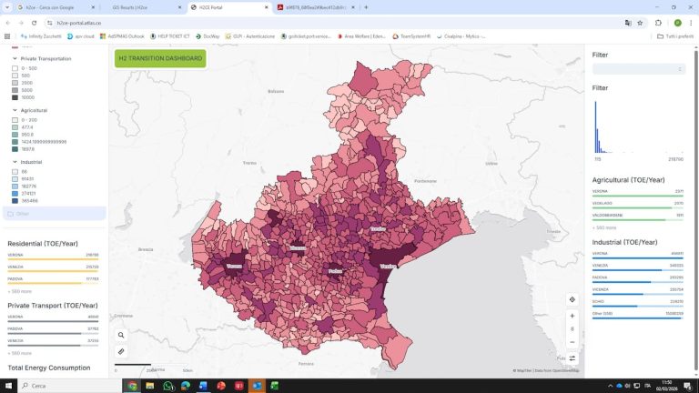 ГИС-платформа для руководства переходом на водород