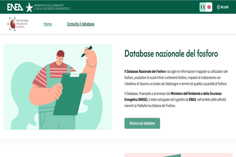 ENEA, Национальная база данных по фосфору как инструмент экономики замкнутого цикла