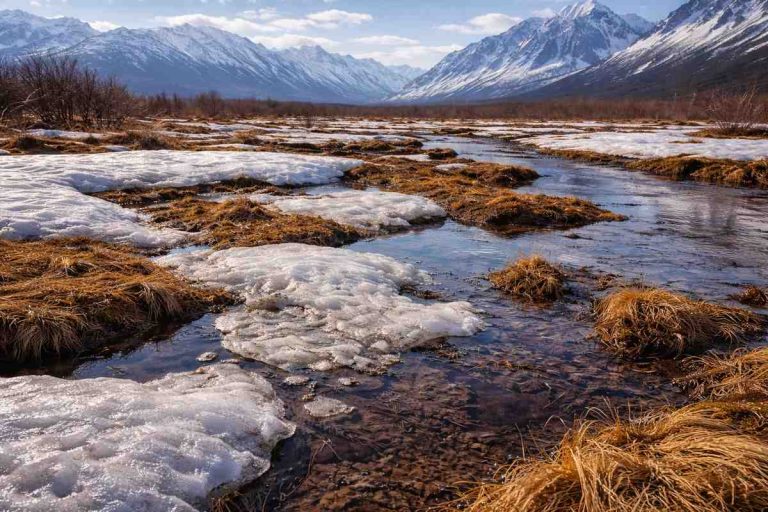 Масштабное оттепель в Арктике приводит к высвобождению древнего углерода и усугубляет потепление.