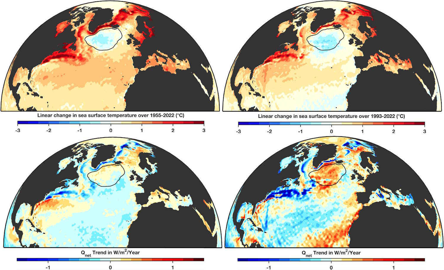 macchia fredda indebolimento correnti oceaniche