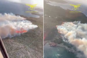 Большой пожар на острове Святой Марии в архипелаге Маддалена: уничтожено 5 гектаров средиземноморской растительности